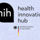 Logo of the health innovation hub of the Federal Government with the participation of Smart in Media with the products PathoZoom and EasyRadiology