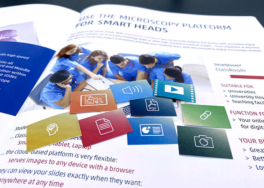 Additional media such as pdf, images, audio, which can be uploaded to the Digital Microscopy Platform after the SmartZoom update
